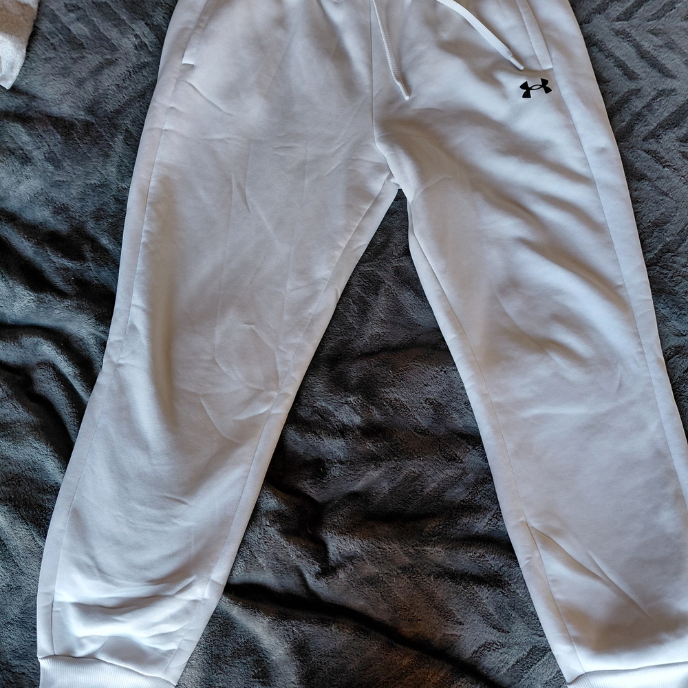 Under Armour White Track Pants